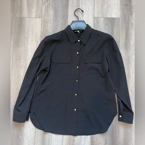 Juicy Couture Black Button Down Long Sleeve Shirt
